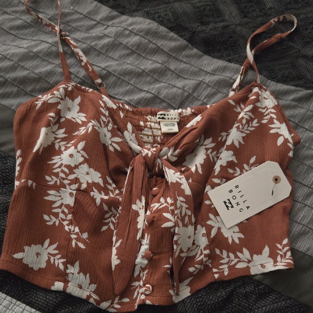 Billabong Women's Brown Floral Camisole